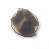 Outil de massage facial en agate grise naturelle unique en son genre, grattoir de massage des méridiens corporels pour le bien-être