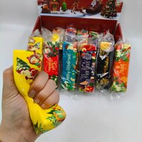 Jouet anti-stress en forme de bâton de beurre à remontée lente sur le thème de Noël pour enfants de 14 ans et plus, jouet souple en boîte