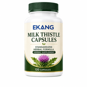 EKANG Milk Thistle Capsules 120 Count Standardized Natural Herb Formula Liver Health Support Herbal <b>Supplement</b> - Product Image 1
