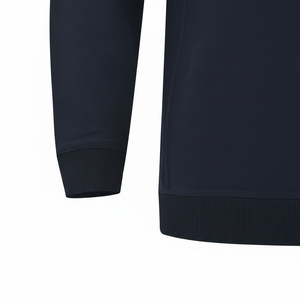 Venta al por mayor de logotipo personalizado de gran tamaño extremo Oem Crop Boxy Fit Regular de algodón de color sólido para hombre Sudadera con cuello redondo - Product Image 1