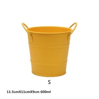 Seau à glace pour frites, petit, mini, écologique, taille personnalisable, en métal, fer, pour café, bar, fête