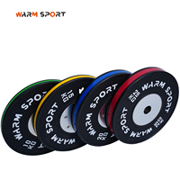 Équipement de musculation, haltères de musculation, plaques de musculation noires de compétition avec bande de couleur, 10KG, 15KG, 20KG, 25KG