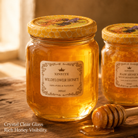 5ml 50ml 100ml Gevormde siliconen deksel glazen voorraadpot, glazen bewaardoos voor gedroogd fruit noten snacks keuken voedselcontainer