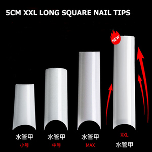 5CM XXL False <strong>Nail</strong> Tips C Curved 500pcs <strong>Extra</strong> <strong>Long</strong> Square Straight <strong>Nails</strong> Artificial Acrylic Fake <strong>Nails</strong> Manicure - Product Image 3