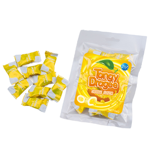 Dragée saveur orange acidulée de haute qualité bonbons à mâcher en gros fabrication sucreries bonbons gomme à mâcher lyophilisée - Product Image 1