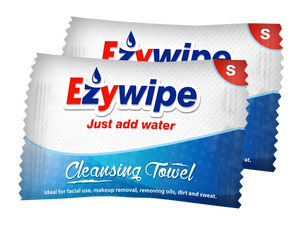 Salviette Compresse Usa e Getta Ezywipe, 100 Confezioni, 100% Rayon, Asciugatura Rapida, <span class=keywords><strong>Biodegradabili</strong></span>, per Viaggi, Campeggio e Famiglie - Product Image 5