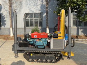 <span class=keywords><strong>Hongrun</strong></span> độ sâu tối đa 100m DIESEL nhiên liệu thủy lực Crawler Loại lỗ khoan giếng khoan nước máy khoan - Product Image 5