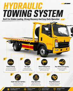 Sinotruk HOWO 4x2 Diesel Plateau Remorqueur 5T Véhicule de Récupération pour Dépannage Routier et Récupération de Voiture - Product Image 3