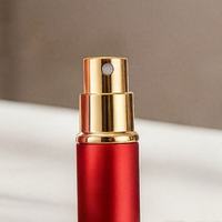 Flacon pulvérisateur de parfum rechargeable 5ml 10ml 15ml avec capuchon à tirette, étui cylindrique mince en aluminium et flacon intérieur en verre – Grande Vente