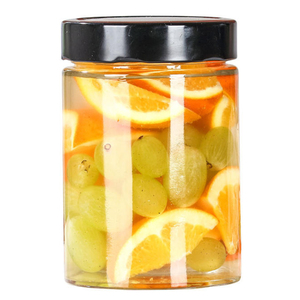 Tarros de mermelada de 540 ml y tapas torcidas – Tarro de salmuera Chutney Honey Storage – DIAH (16 tarros de vidrio de 540 ml + tapa