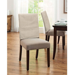 Fundas de Lino <span class=keywords><strong>Beige</strong></span> Universales de Buena Calidad para Respaldo de <span class=keywords><strong>Silla</strong></span> de Comedor, Lavables, para Decoración del Hogar, Fáciles de Instalar - Product Image 2