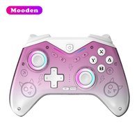 Manette de Jeu Sans Fil J CM-619 Hall-Linéaire CM619 Prise en Charge pour Switch Steam/IOS/Android/PC avec Lumière RGB