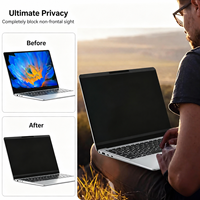 Filtre de confidentialité magnétique pour ordinateur portable 14 pouces pour Lenovo HP Dell Asus Acer, protecteur d'écran anti-espion amovible, anti-lumière bleue, anti-reflets