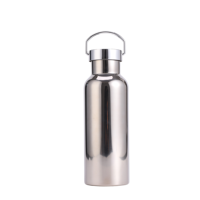 Botella de Agua Aislada de Acero Inoxidable, 100% Hermética, con Recubrimiento en Polvo, Asa Metálica y Boca Estrecha, Aislamiento al Vacío