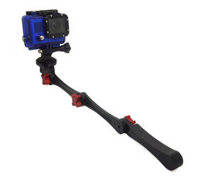 Bâton de selfie pliant universel en alliage d'aluminium compatible avec <span class=keywords><strong>GoPro</strong></span> 13 12 11 10 9 8 <span class=keywords><strong>7</strong></span> 6 5 Accessoires de caméra d'action et de sport - Product Image 2