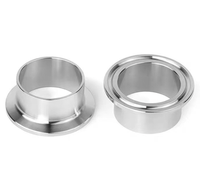Prix d'usine, embout de soudure à bout court en acier inoxydable, embouts Tri-Clamp et joints sanitaires 14WMP-14MMP-14AMP