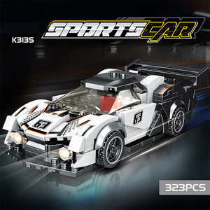 Set di 30 Blocchi di Costruzione in Plastica ABS per Auto Sportive, Modello di Auto da Corsa, Gioco di Assemblaggio Unisex, Decorazione e Regalo (Confezione in Borsa) 1:1 - Product Image 4