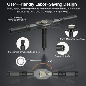 ชุดแม่เหล็กหลายบิตชุดไขควงเฟือง33 IN1 DIY ชุดเครื่องมือซ่อมจักรยาน - Product Image 3