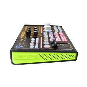 Podcast Live Equipment-Kit de micrófono de placa de sonido de grabación de Canto de juego con soporte, mezclador de tarjeta de sonido de <span class=keywords><strong>audio</strong></span> con efectos - Product Image 5