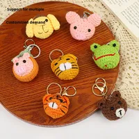 Usine fait à la main Crochet Animal pendentif porte-clés mignon et créatif dessin animé modèles en peluche porte-clés jouets