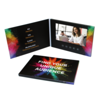 Boîte d'écran LCD la plus vendue comme carte de visite de luxe cadeau promotionnel boîte postale publicitaire brochure vidéo