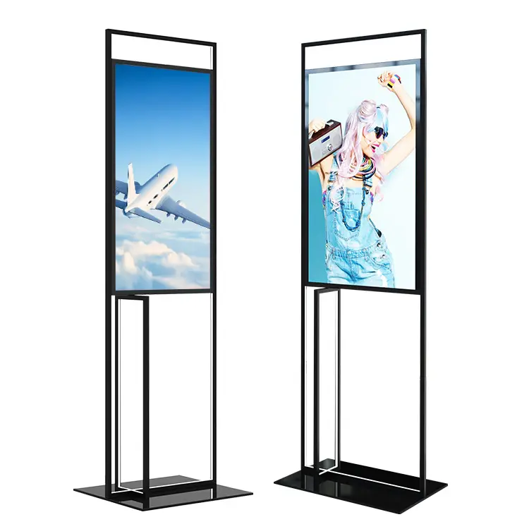 4K Vertical Led Lcd Indoor Video Kiosk Restaurant 65 55 Inch Floor Standing Media Player Outdoor Digital Signage And Display