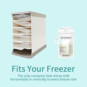 Conteneur de stockage du lait maternel, réutilisable et essentiel pour l'allaitement, organisateur et <span class=keywords><strong>tour</strong></span> de congélation pour les sacs de stockage du lait maternel - Product Image 2