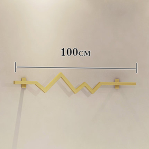 Étagère murale en métal or Rose, 1 pièce, à Rail unique pour vêtements, de Boutique, supports pour vitrines - Product Image 6