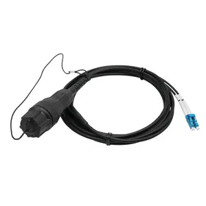 Açık FTTA su geçirmez Fullaxs dubleks LC CPRI optik zırhlı fiber kablo topraklama kablosu için BBU to RRU