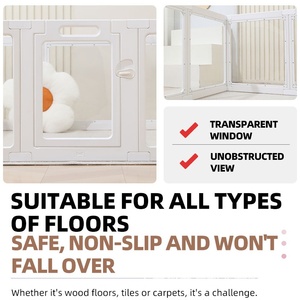 Barrière <span class=keywords><strong>de</strong></span> protection transparente en HDPE pour bébé, pour usage intérieur, salon, protection contre les chutes - Product Image 3