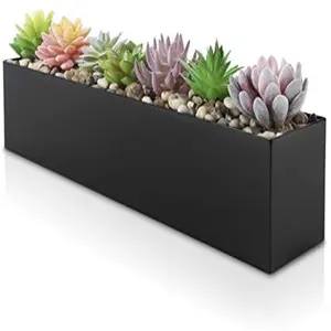 Corten caixa de aço exterior para plantas, caixa de aço exterior exterior personalizada para jardim, plantas, vasos de flores, uso externo, plantador de cubo de aço