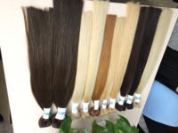 Extensions de cheveux humains Remy vierges vietnamiens lisses, qualité 9A, cuticules alignées, blond cendré, brun clair, 100g, 2-3 mèches