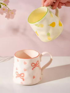 Mug en céramique mignon, tasse à eau esthétique, grande capacité, tasse en céramique - Product Image 4