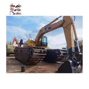 Excavadora Anfibia Usada Caterpillar 320C con Tren de Rodaje de Pontones Flotantes, Buggy para Pantanos de 20 Toneladas para Dragado - Product Image 2