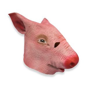 Máscara Facial Completa de Látex de Cerdo Personalizada, Divertida y Aterradora para Adultos, para Halloween y Navidad, Disfraz de Animal para Fiestas - Product Image 6