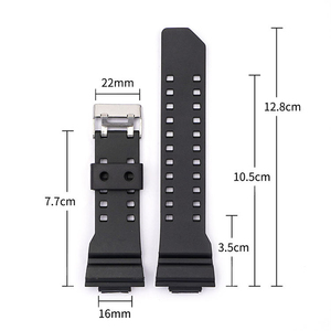 Bracelet de montre en caoutchouc dépoli de remplacement de haute qualité pour hommes, compatible avec les modèles <span class=keywords><strong>Casio</strong></span> GA-<span class=keywords><strong>100</strong></span>, GLS-<span class=keywords><strong>100</strong></span>, <span class=keywords><strong>GD</strong></span>-120 (vente en gros) - Product Image 6