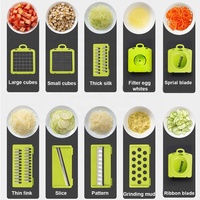 OEM/ODM 16-in-1 multifunctionele handmatige groentehakker, uien snijder, aardappel schiller, keuken fruit snijder, groentesnijder