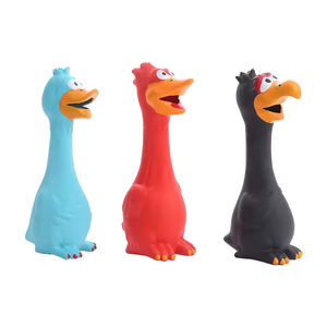 ของเล่นไก่เสียงดังรุ่นใหม่ล่าสุดสำหรับสัตว์เลี้ยง ของเล่นกัดแทะยางลาเท็กซ์รูปไก่สำหรับสุนัข - Product Image 3