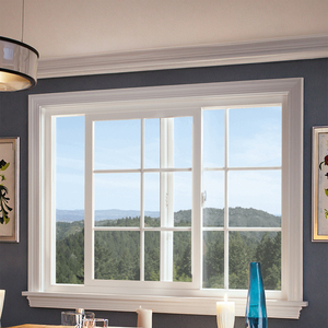 Vinil sürgülü pencereler için toptan UPVC profilleri, özel yapılmış enerji verimli UPVC sürgülü pencere üretici - Product Image 1
