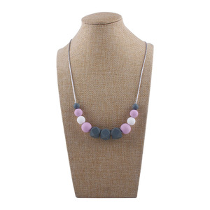 <span class=keywords><strong>Collar</strong></span> de dentición masticable sin BPA para bebé, <span class=keywords><strong>mordedor</strong></span> de silicona para que mamá use <span class=keywords><strong>collar</strong></span> de lactancia, cuentas de silicona, juguetes de agarre para bebé - Product Image 6