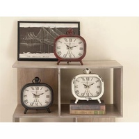 Ferme Antique Style rétro américain, horloge numérique en fer pour bureau et Table