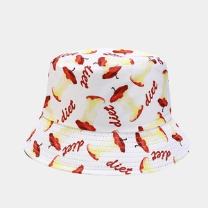 Impresión personalizada Pattens Fruits Sombrero de cubo de doble cara Hombres Mujeres Playa Pesca Sun Cap 2025 - Product Image 3