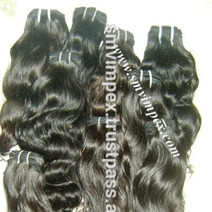 Pelo indio Virgen sin procesar, cabello humano indio negro natural de onda profunda, precio al por mayor, acepta pedido de muestra - Product Image 1