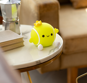 Cute Modern <b>USB</b> Rechargeable LED Tennis Silicone Night Light Pat <b>Control</b> Lamp for Kids Baby Bedroom home decoration - Product Image 5