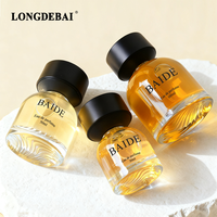 Vente en gros de flacons de parfum vides uniques en verre, 30 ml, 50 ml, 100 ml, flacon de parfum rond en cristal de luxe avec bouchon noir