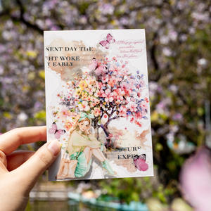 1 rouleau Blooming Forest Series Arbre Thème PET Tape Jade Shadow <span class=keywords><strong>Mori</strong></span> 380mm Cycle - Product Image 4