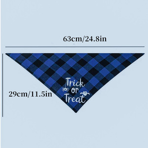 Pañuelos Triangulares de Poliéster para Mascotas de Halloween, Ajustables y Suaves, para Perros y Gatos, Decoraciones para Fiestas y Festivales - Product Image 3