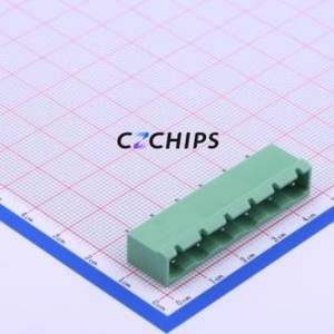 DB2EVC-7.62-6P-GN Plug-in Terminal Block Through hole,P=7.62mm Connector Board-to-Board / Socket - Closed 1x6P 7.62mm Green - Product Image 1