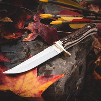 Couteau de chasse professionnel artisanal en acier inoxydable, meilleur design, lame en acier inoxydable