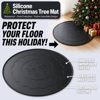 Tapis de sol moderne et festif rouge pour les fêtes de Noël : Tapis de sol fabriqué à la machine avec motif d'arbre et tapis de pédale pour usage domestique